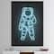 Designart - Neon Astronaut - Modern & Contemporary Premium Canvas Wall Art